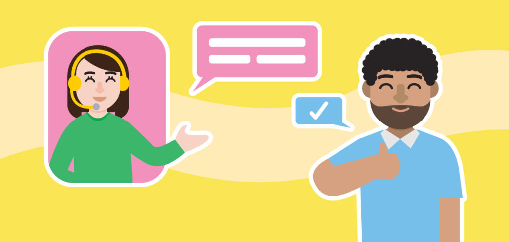 Active listening A business owner listening to a Virtual Assistant